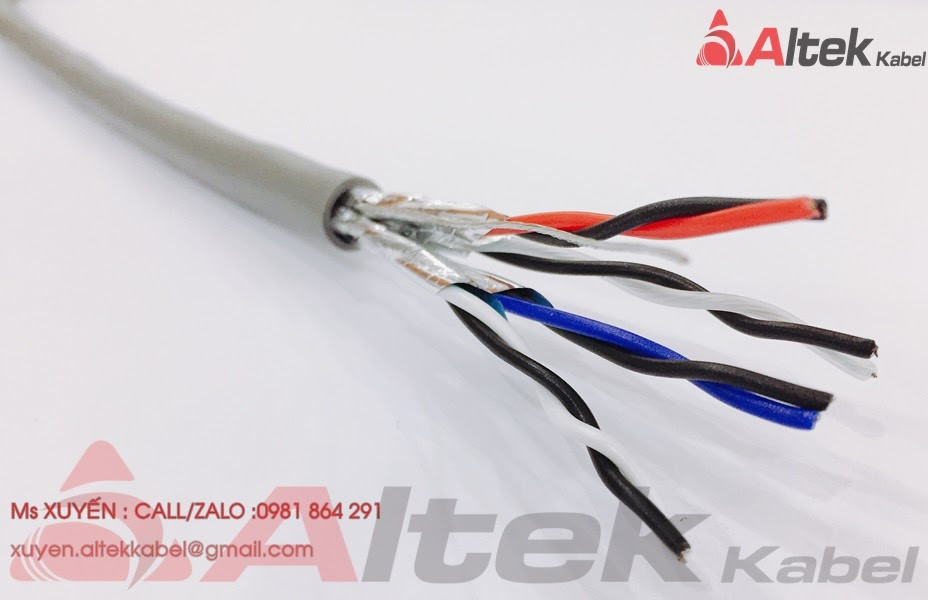 Dây cáp điện tín hiệu vặn xoắn 3Pair 20AWG giá tốt, Altek Kabel